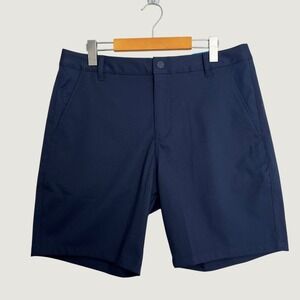Puma Golf Dealer Elevated Style Shorts Mens 34 Navy Blue 8" Inseam 537788-05 NWT